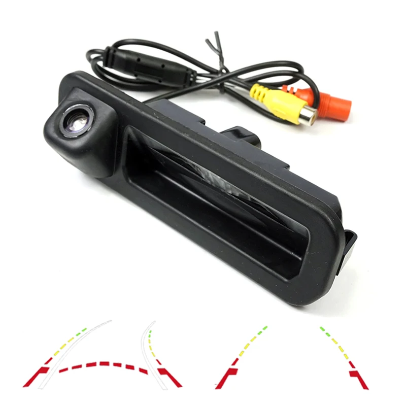 180deg CCD HD камера заднего вида для Ford focus хэтчбек седан Фокус 2 фокус 3 2012 2013 ручка багажника камера динамический трек