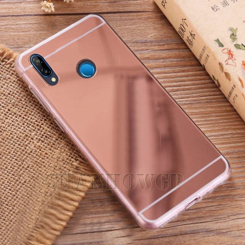 Зеркальный Мягкий чехол из ТПУ для Huawei P30 P20 P10 P Smart Mate 20 Y6 Y7 Prime Y9 2019 2018 Honor 9 10 Lite 8A 8C 8X