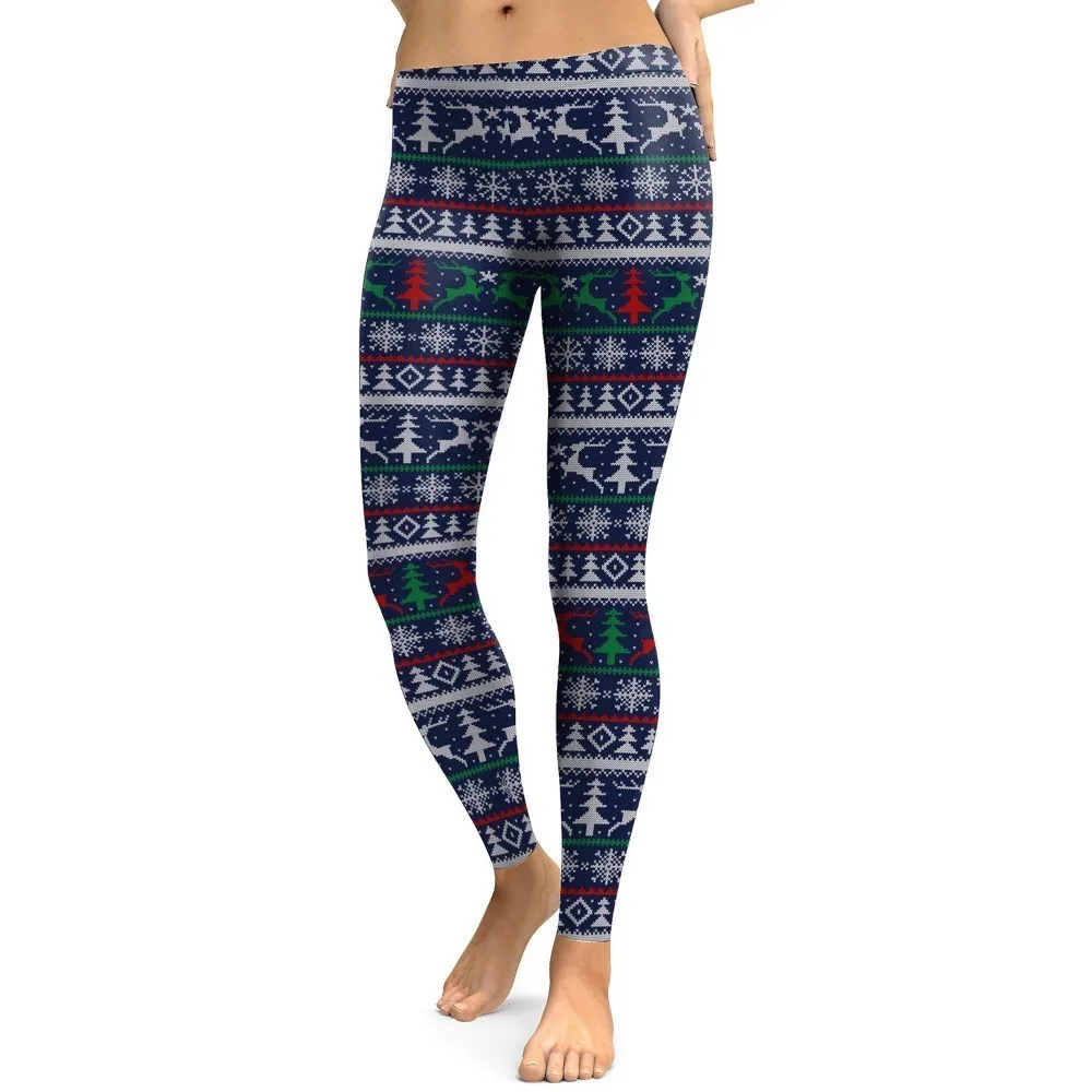 2019 New Women Print Leggings Pants Fitness Leggings Workout Sports Running Leggings Sexy Push Up Gym Wear Elastic Slim Pants