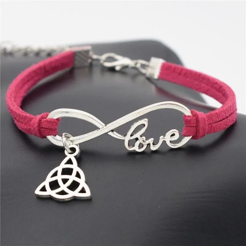 10 цветов Новый Винтажный знак знака бесконечности любовь трикетра символ