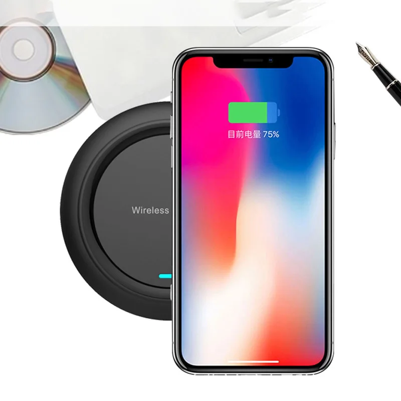 Беспроводное зарядное устройство 5 Вт для Iphone X 8 plus поддержка беспроводной