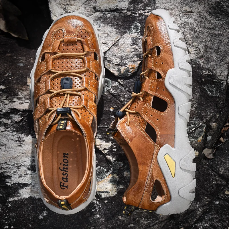 Летняя обувь из дышащего сетчатого материала мужская повседневная натуральной