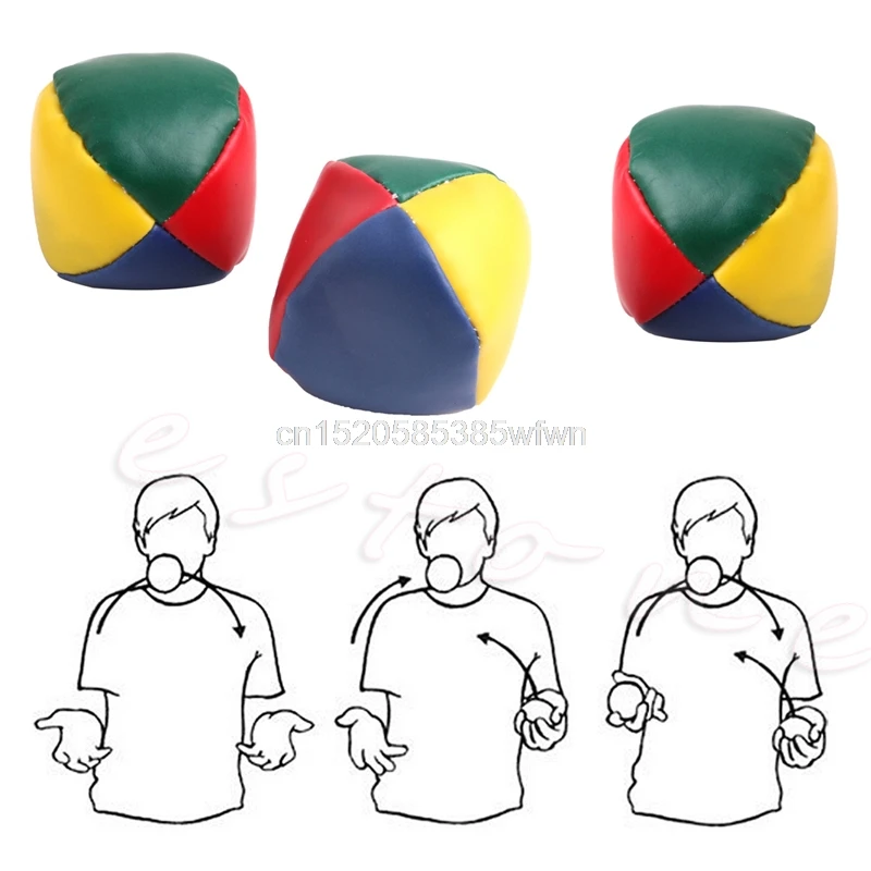 1Pc Fun And Exercise Juggling Balls Set Classic Bean Bag Juggle Magic Circus Kids Toy Gift #HC6U# Drop shipping | Игрушки и хобби