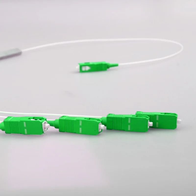 5 шт. волоконно-оптический разделитель plc SC APC 1: 4 мини-стальная трубка Тип 1x4 0,9 мм волокна Opitc сплиттер SC/APC разъем