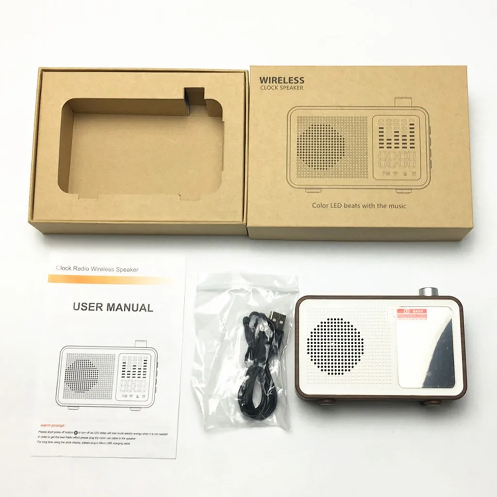 Bluetooth Колонка HIPERDEAL 2019 модная Беспроводная MIABOO в стиле ретро под дерево радио с