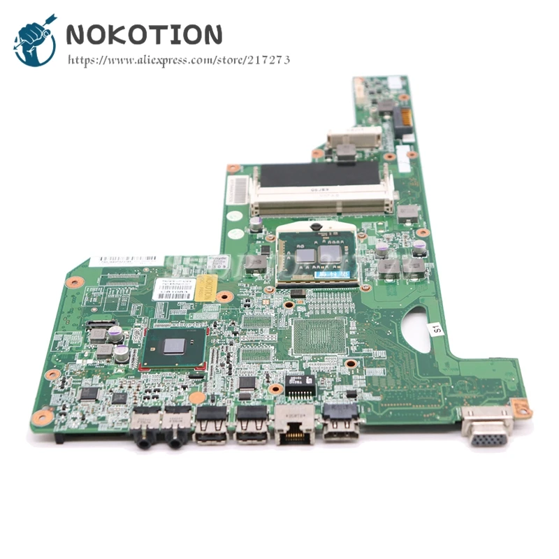 NOKOTION 615849-001 605903-001 материнская плата для ноутбука hp G62 G72 CQ62 HM55 UMA DDR3 основная плата процессор