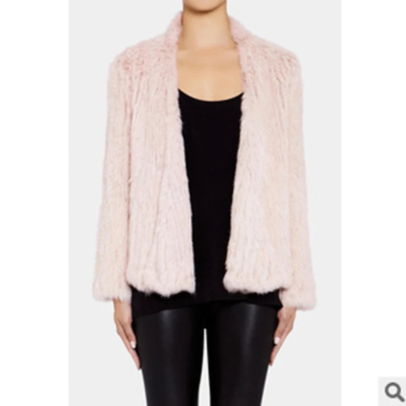 Красивая взрывающаяся Высококачественная плетеная куртка из кроличьего меха EBAY