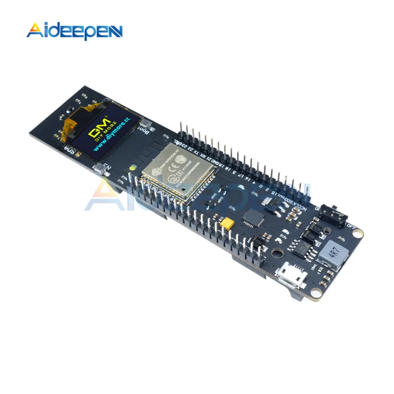 1 шт. ESP32 0,96 дюймовый oled-дисплей цифровой беспроводной Wifi Bluetooth макетная плата 18650 модуль зарядки литиевой батареи ESP-32