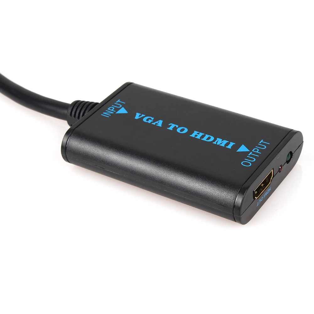 HOTNOW преобразователь из VGA в hdmi + аудио конвертер Кабель vga2hdmi адаптер для hdtv pc|vga to|vga