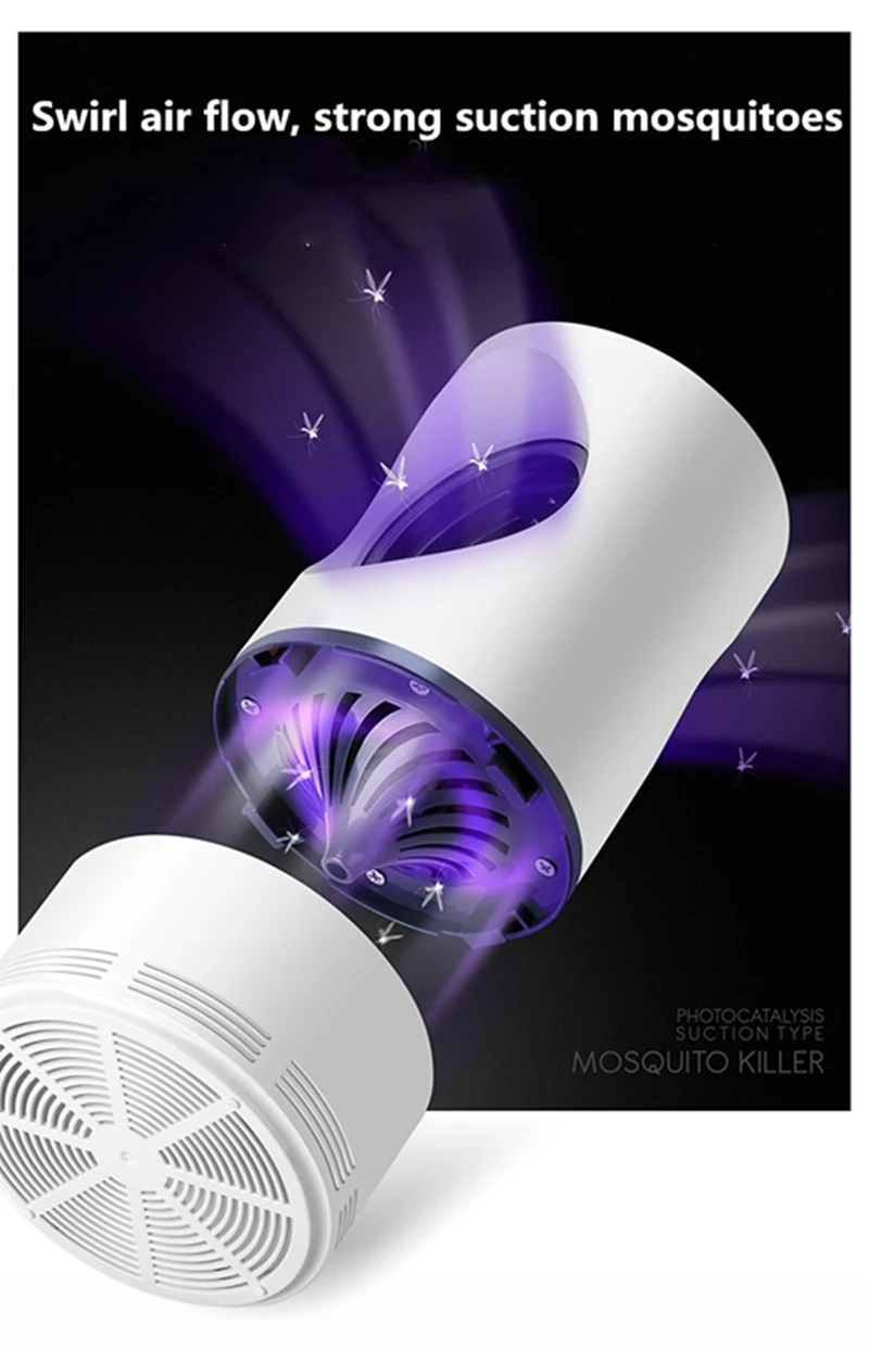 УФ-убийца от комаров отпугиватель комаров убийца комаров лампа Mute USB power Anti Mosquito Repellents Фотокатализ физический эффект вредители отвергать контроль насекомых