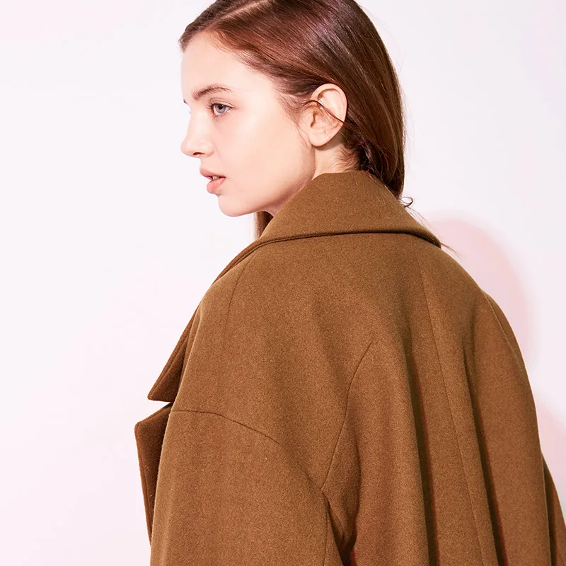 Vero Moda новое рабочее свободное приталенное минималистичное шерстяное пальто с лацканами для женщин | 318427507
