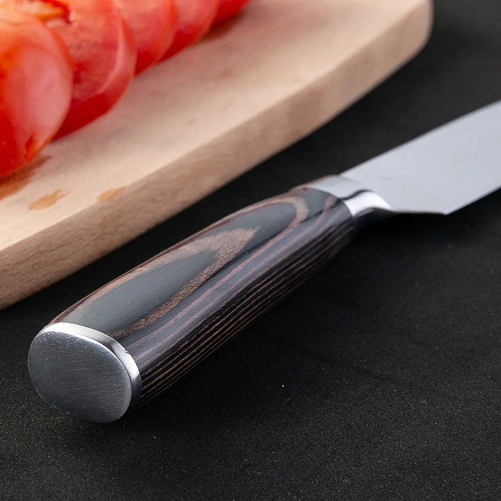 8 дюймов Кухонные ножи японский дамасский стальной нож шеф-повара Santoku для очистки овощей Santoku инструмент для нарезки