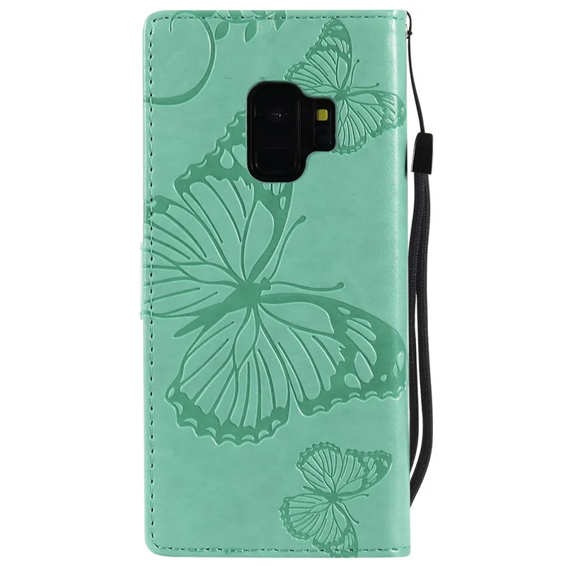 Nephy 3D кожаный флип чехол с бабочкой для Samsung galaxy J1 J3 J4 J5 J6 J7 2016 2017 A5 A3 A8 2018 S5 S6 S7 S8 S9 Plus