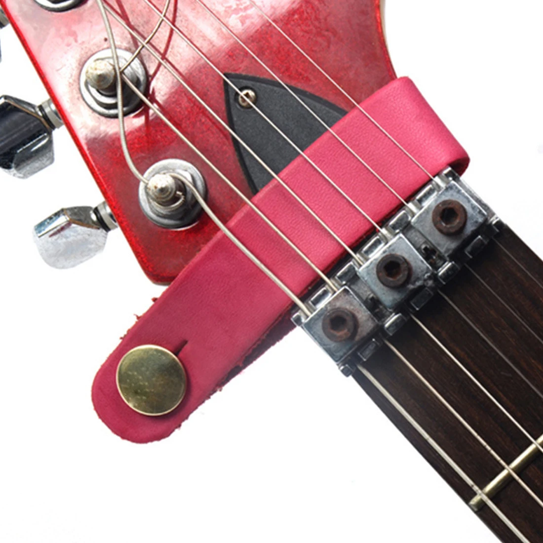 Горячая Распродажа кожаный держатель ремешка для гитары Кнопка безопасный замок - Фото №1
