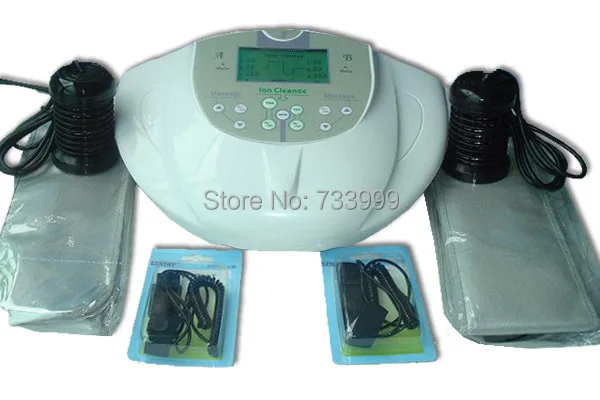 Двойная ножная Детокс Спа Ванна машина + 2 шт таз для ног 20 массив ионное очищающее