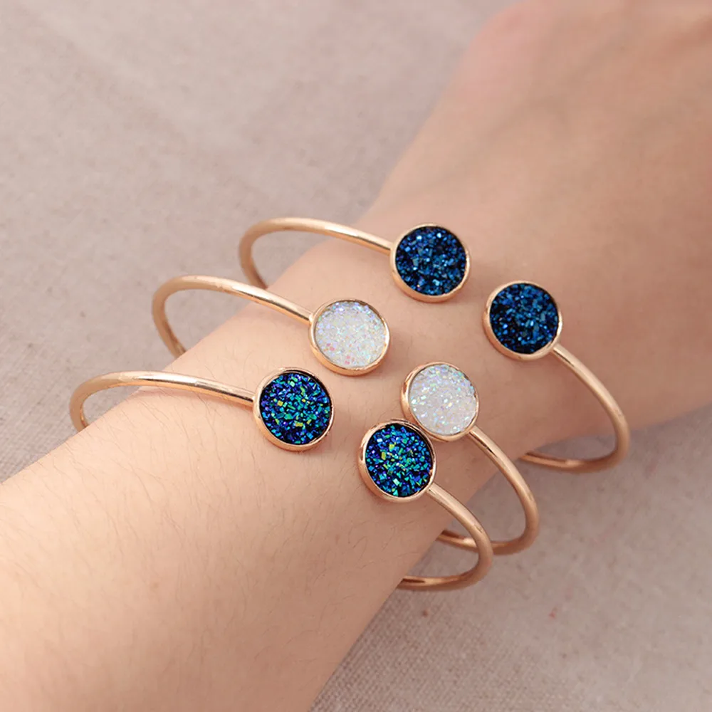 Золотой/Розовый Золотой/Серебристый браслет браслеты открытая манжета медные