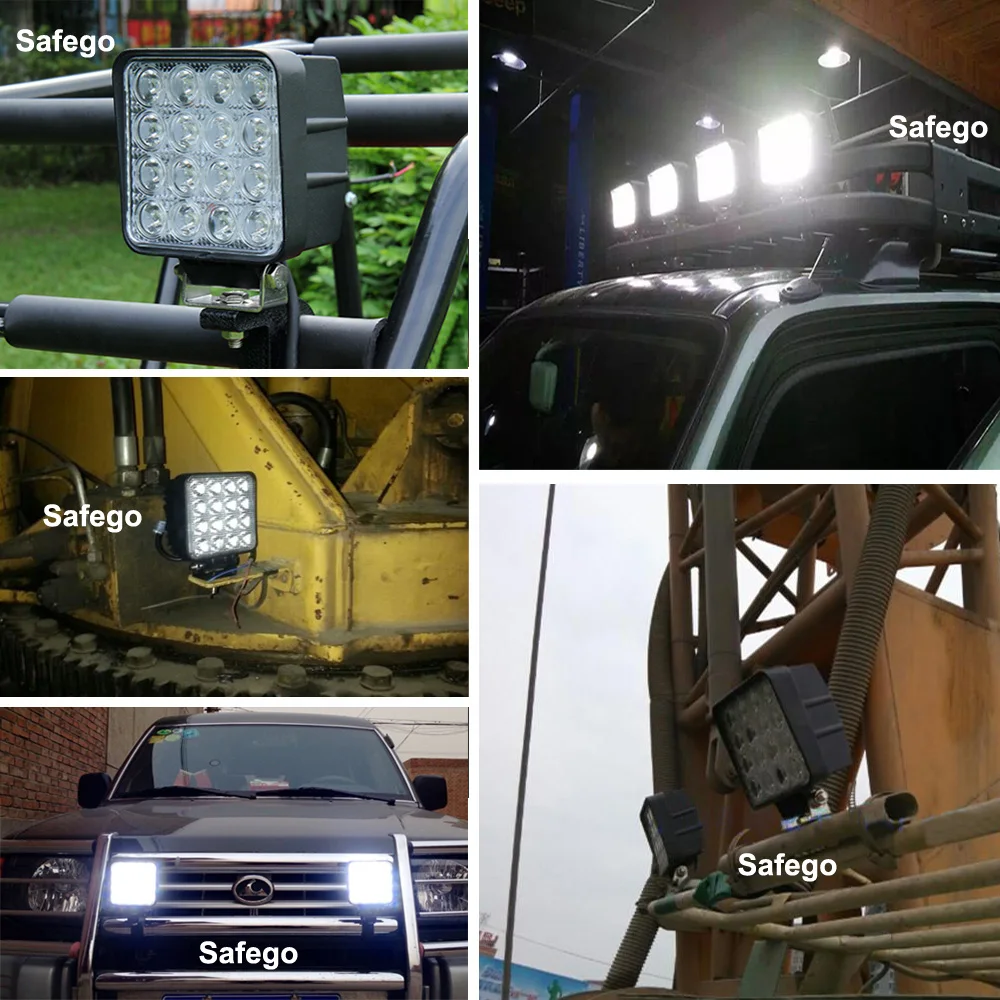 2 шт. автомобисветильник светодиодные фасветильник 48 Вт 24 В|road led|road lightroad work light |
