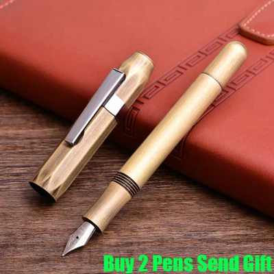 Matte Copper Классический дизайн Kaweco латунная Спортивная карманная авторучка тяжелый металл медь ручка для письма может гравировать купить 2 ручки отправить подарок - Цвет: Matte Copper