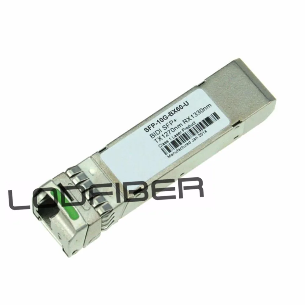 

Brocade 10G-SFPP-BXU-60K Compatible 10GBASE-BX60-U SFP+ 1270nm-TX/1330nm-RX 60km DOM Transceiver