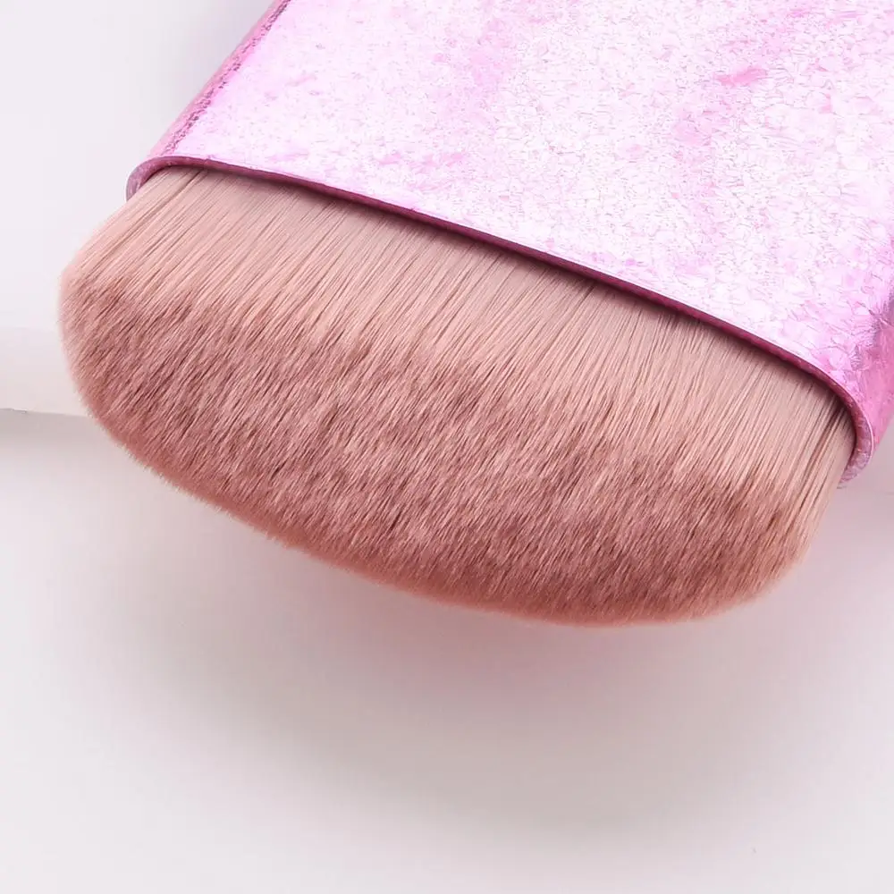 Single makeup brush Flat head Foundation plastic Scrub gold make up brushes portable travel Beauty tools new arrival | Красота и
