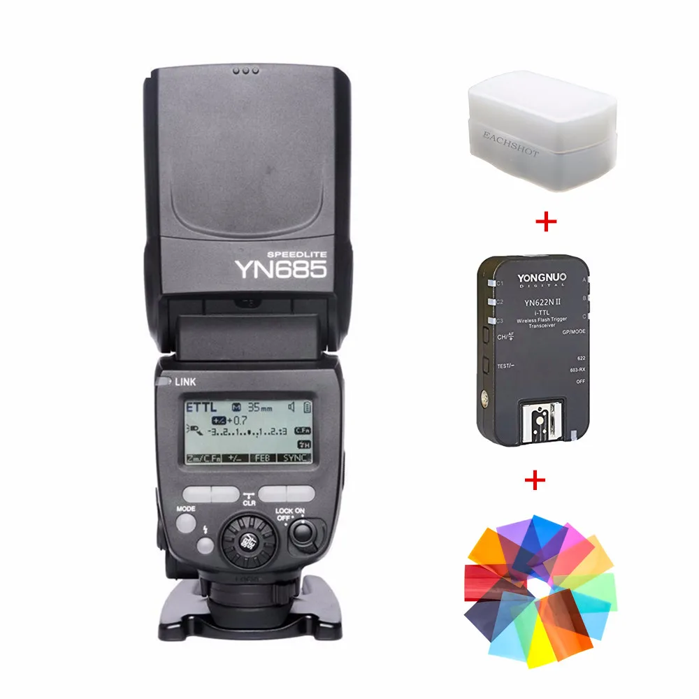 YONGNUO i TTL Speedlite YN685 622N/603 двойная Беспроводная система вспышки для Nikon D3000 D3100 D5300 D5500