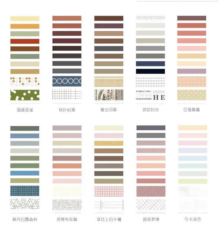 10 шт./компл. красочная лента washi японский Бумага DIY планировщик изоляционная лента клейкая наклейки с лентами Декоративные Канцелярские Ленты