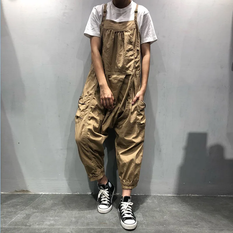 

Summer women's bib pants large size women's bib pants 2019 Korean version of spring and summer fashion hanging casual pants