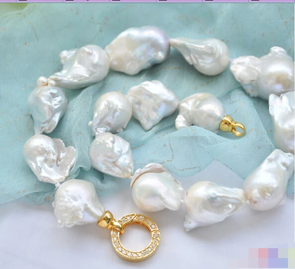 Ожерелье с жемчугом реборн Кеши красивое огромное блеск CB20 жемчужное ожерелье в