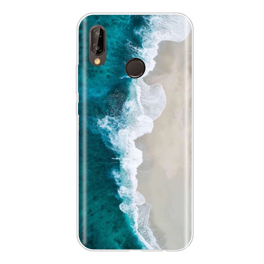 Чехол для huawei P20 Lite силиконовый чехол задней крышки удобный телефонный футляр с