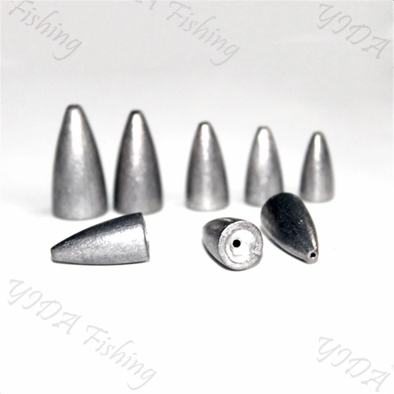 

New Lead Sinker Bullet Shaped Lead Fishing Sinker Fishing Weights Casting Sinkers Weight 1.8g 2.5g 3.5g 5g 7g 10g 14g 20g