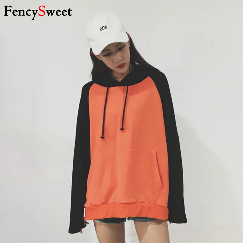 FencySweet осень Для женщин толстовка 2018 Повседневное с длинным рукавом хип хоп