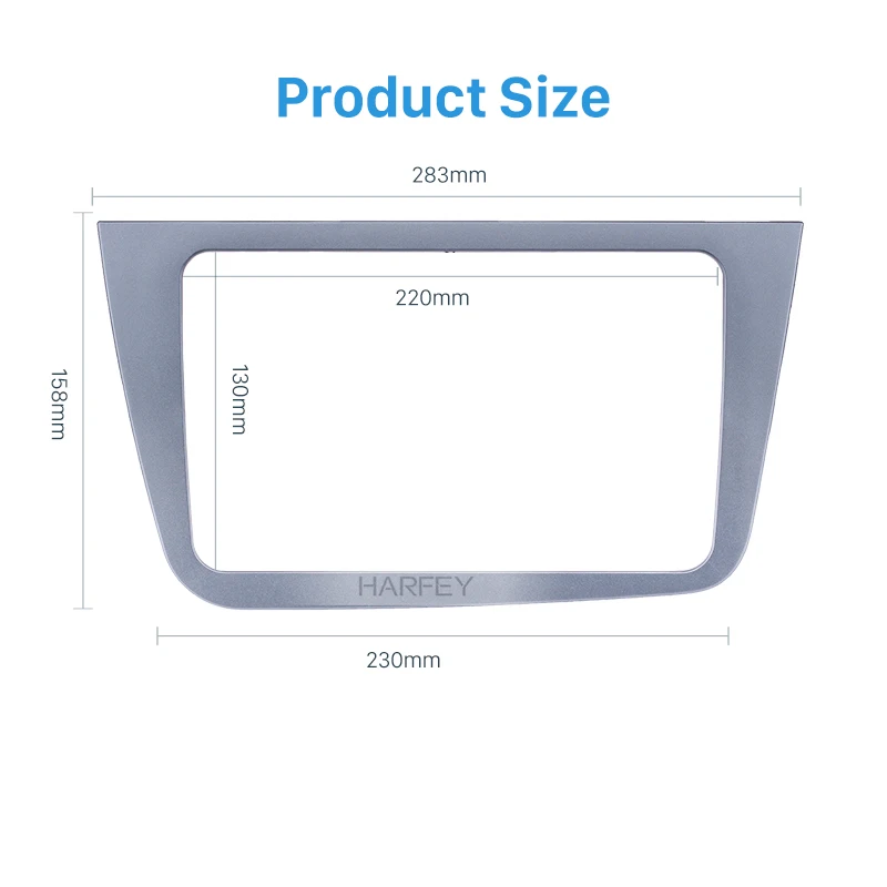Harfey 220*130mm Car Radio Fascia For 2004+ SEAT ALTEA RHD Stereo Dashboard Auto Mount Frame Installation Panel Kit Trim | Автомобили и