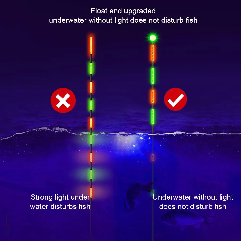 Умный Плавающий поплавок для рыбалки меняющий цвет светящиеся поплавки