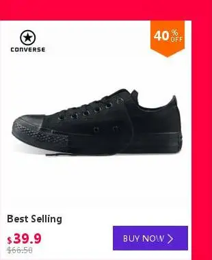Converse Оригинальные кроссовки в черно-белую полоску Кроссовки парусиновые туфли для мальчиков и девочек высокое Скейтбординг обувь 154118C