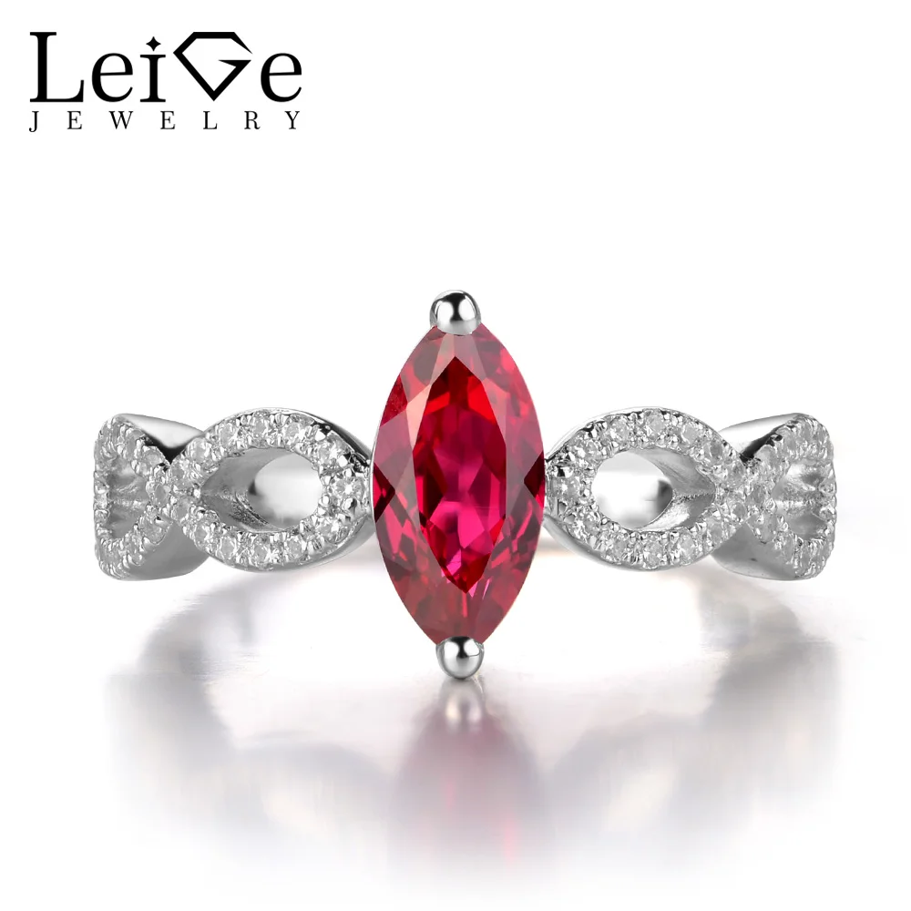 Женское кольцо из серебра 925 пробы с красным камнем|gemstone rings silver|fine jewelry925 sterling gemstone