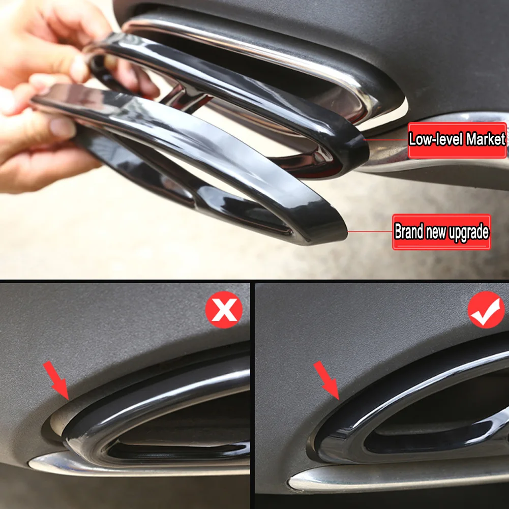 Совершенно новое обновление для Mercedes Benz GLC GLE GLS A B C E класс C207 W205 купе W176 W212 W213 выхлопной трубы автомобиля крышка отделка