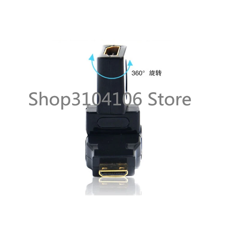 HDMI-совместимый кабельный переходник с разъемом 180 градусов 360 Mini HDMI типа C для A Female