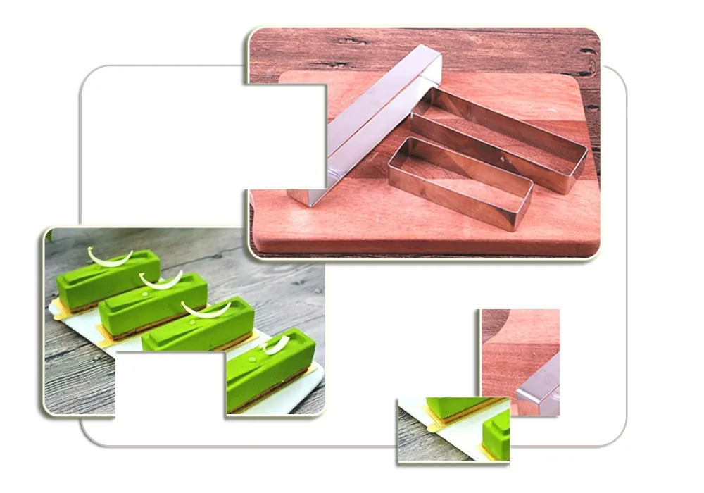 Инструменты для помадки DIY прямоугольные нож для разрезания торта, мусс помадка силиконовые формы для кондитерский формы для выпечки