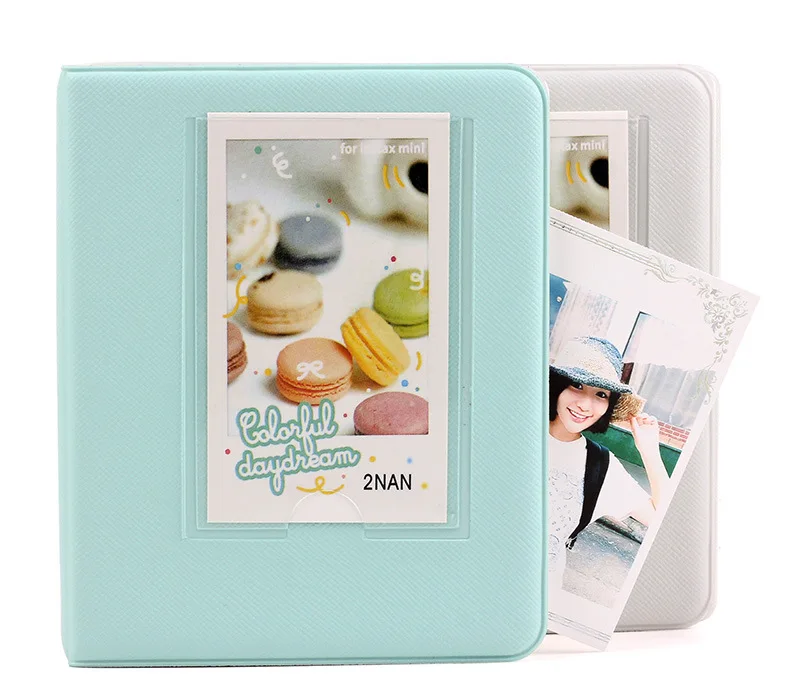 Конфетный цвет 64 кармана 3 дюймов фотоальбом Fujifilm Instax Mini films Instant Mini 9 8 7s 70 25 90 кредитное имя держатель для карт