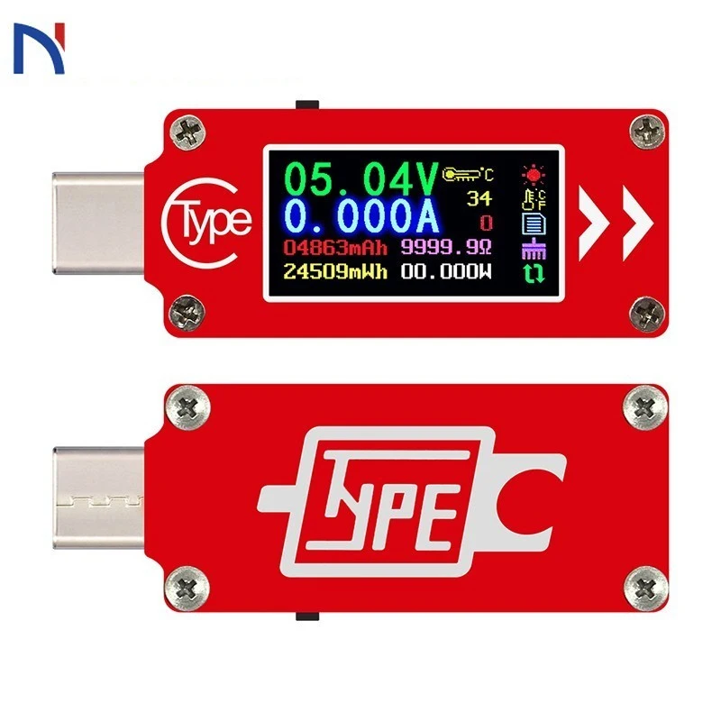 

Вольтметр, амперметр TC64 с ЖК-дисплеем, USB, измеритель напряжения