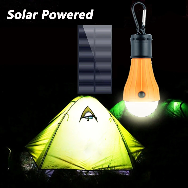 Светодиодная лампа на солнечной батаресветодиодный портативный фонарь для
