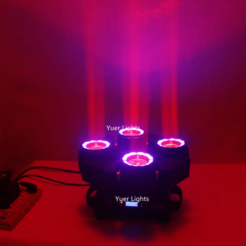 2 шт./лот светодиодные движущиеся фары RGBW Четырехцветные 4X60W лучевые огни