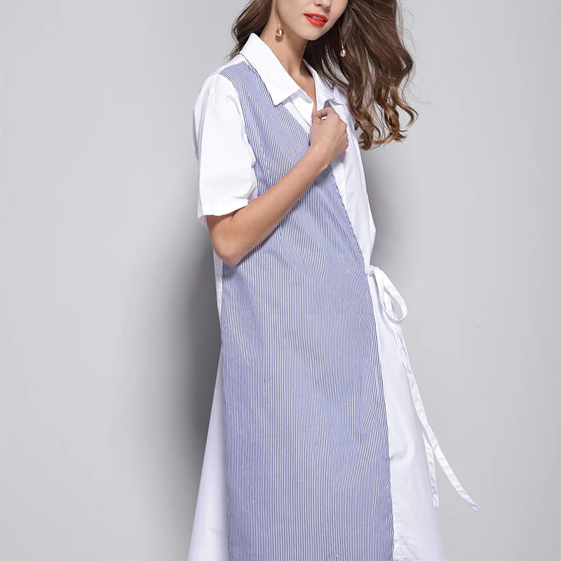 2018 Весна и лето путешествия Море пляжное женское платье большого размера офисное