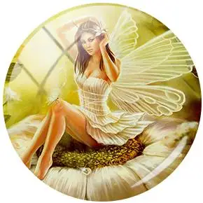 FQ396 JWEIJIAO 5 шт./лот милый чехол для Tinkerbell и феи фото Круглый DIY стекло кабошон купол демонстрационная плоская задняя часть делая результаты - Цвет: FQ396