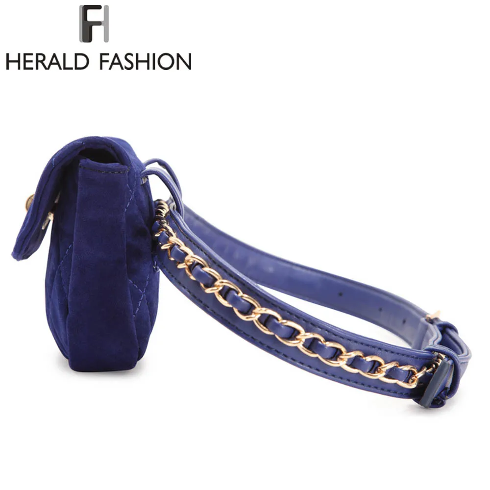 Herald Fashion Lint Женская поясная сумка с ремнем на цепочке, поясная сумка в клетку, Маленькая женская сумка для путешествий, поясная сумка Bolsas