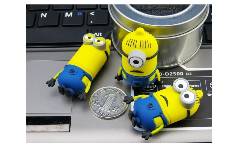Мультяшные милые диски Миньоны USB Флешка карта памяти устройство для хранения