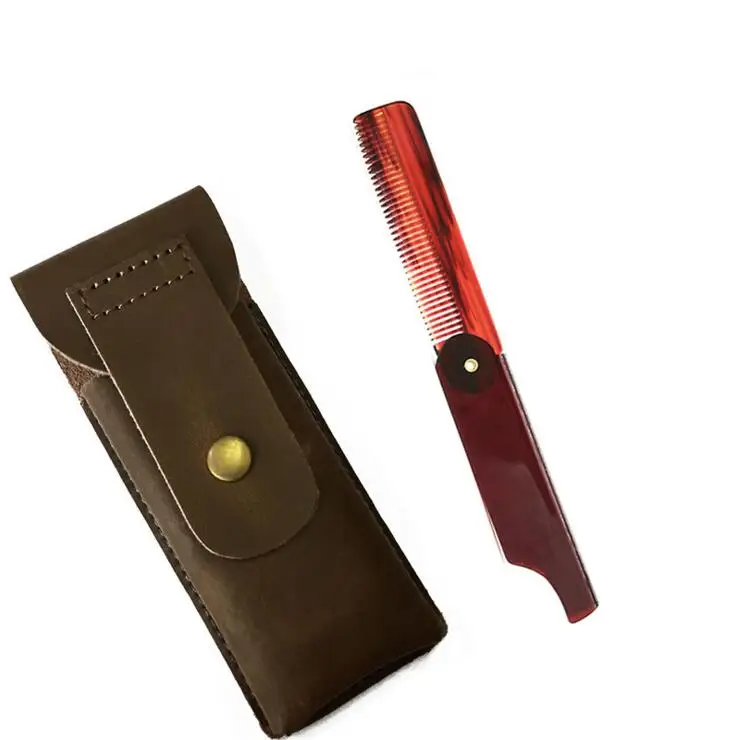 Складная Расческа для бороды карманный размер расческа усов и волос