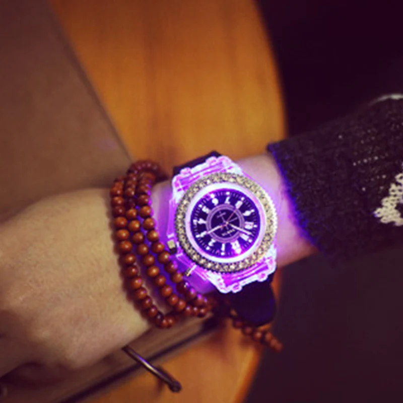 Силиконовые алмазный горный хрусталь студенческие светодио дный светодиодные