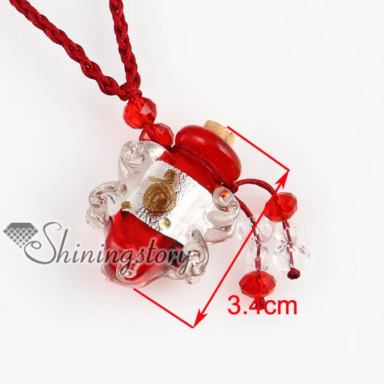 Духи бутылка кошка бусины из муранского стекла ожерелья ювелирные изделия|necklace -