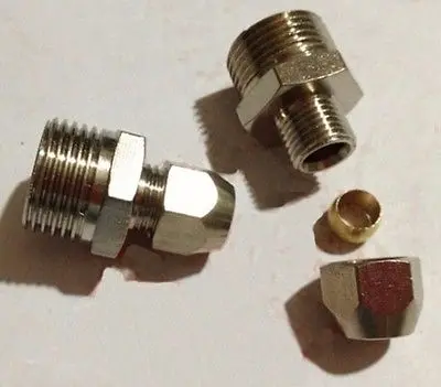 Латунный фитинг с наружной резьбой BSP 5 шт. 1/8 дюйма Соединитель наружным